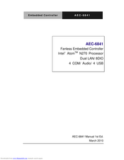 Aaeon AEC-6841 Manual