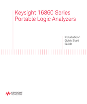 Keysight 16863A Installation And Quick Start Manual