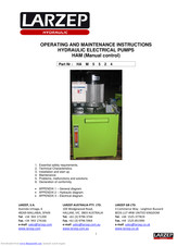Larzep HAM5524 Operating And Maintenance Instructions Manual