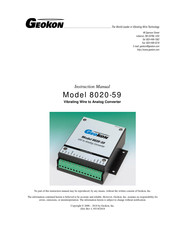 Geokon 8020-59 Instruction Manual