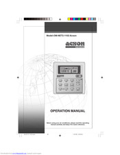 Acson OM-NET2-1102-Acson Operation Manual