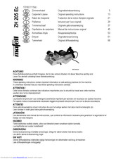 Mafell ZH 205 Ec Original Operating Instructions