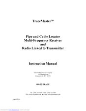 Schonstedt Instrument TraceMaster Instruction Manual