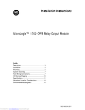 Allen-Bradley MicroLogix 1762-OW Installation Instructions Manual
