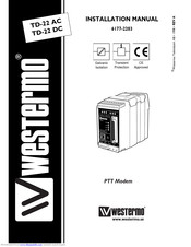 Westermo TD-22 DC Installation Manual