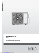 Riello AARIA MONO S3 25 Installation And Technical Service Instructions