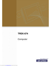 Advantech TREK-674 Manual