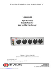 IET Labs 1433-08 User And Service Manual