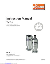BUSCH VacTest GRP 100 Instruction Manual