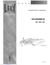 Lely SPLENDIMO 240 M Operator's Manual