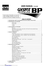 GYS GYSPOT INVERTER BP.X User Manual