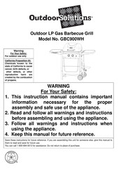 Outdoor Solutions GBC900WH Manual
