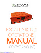 Lencore Operating Platform Installation & Operation Manual
