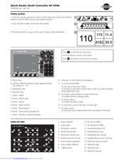 Hardi HC 6500 Quick Manual