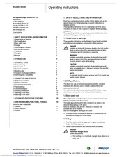 Ebmpapst M3G084-FA33-82 Operating Instructions Manual