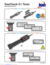 ion science GasCheck Tesla Quick Start Manual