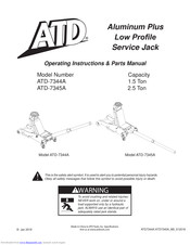 ATD Tools ATD-7345A Operating Instructions & Parts Manual