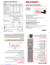 Sharp LC-60UI7652K Quick Start Setup Manual