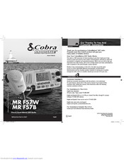 Cobra Marine MR F57W Owner's Manual