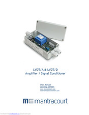 Mantracourt LVDT User Manual