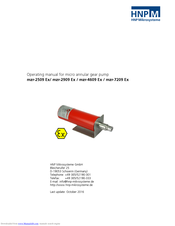 HNP Mikrosysteme mzr-4609 Ex Operating Manual