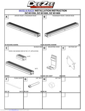Dee Zee DZ 951600 Installation Instructions Manual