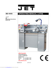 Jet BD-10VS Operating Manual