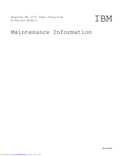 ibm B-Series Maintenance Information