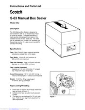 3M 562 Instructions And Parts List