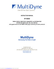 MultiDyne VF-9000 Instruction Manual