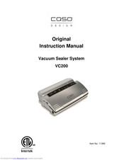 Caso VS2500 Instruction Manual