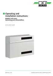 REMKO SLN 85 Operating And Installation Instructions