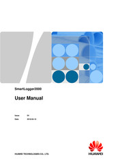 Huawei SmartLogger2000 series User Manual