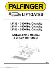 Palfinger ILF 33 Installation Manual & Check-Off Sheet