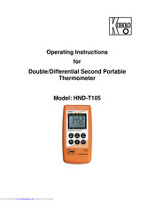 Kobold HND-T105 Operating Instructions Manual