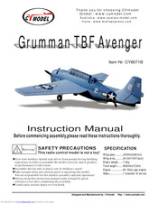 CY Moddel Grumman TBF Avenger Instruction Manual