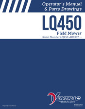 Ventrac LQ450 Operator Manual And Parts Drawings