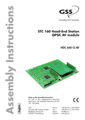 GSS HDC 460 CI AV Assembly Instructions Manual