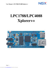 NGX Technologies LPC1788  Xplorer++ User Manual