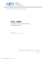 World Precision Instruments PUL-1000 Instruction Manual
