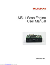 Microscan MS-1 User Manual
