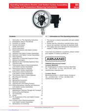 ARMANO PSCh series Operating	 Instruction