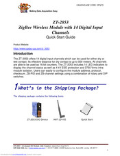 ICP DAS USA ZT-2053 Quick Start Manual