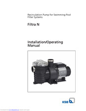 KSB Filtra N Installation And Operating Manual