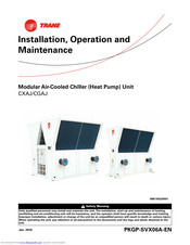 Trane CGAJ series Installation, Operation And Maintenance Manual
