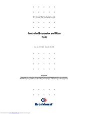 BRONKHORST CEM W303B Instruction Manual