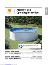 Summer Fun Swimming pool kit Arizona Assembly And Operating Instructions Manual