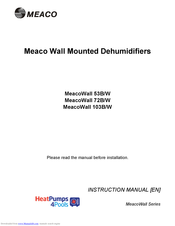 Meaco MeacoWall 53B Instruction Manual