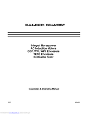 Baldor WPII series Installation & Operating Manual