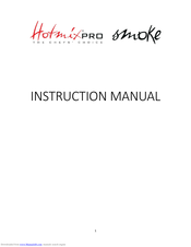 HotmixPRO Smoke Instruction Manual